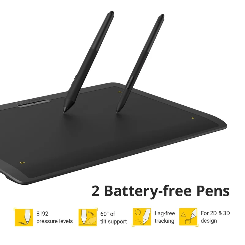 Xencelabs Pen Tablet Medium Bundle (Carbon Black) (BPH1212W-K02A)