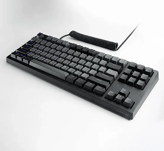 Tecware Phantom+ Elite 87-Keys RGB Wireless/Wired Black Mechanical Keyboard (Pre-Lubed Wraith Brown Tactile Switches)