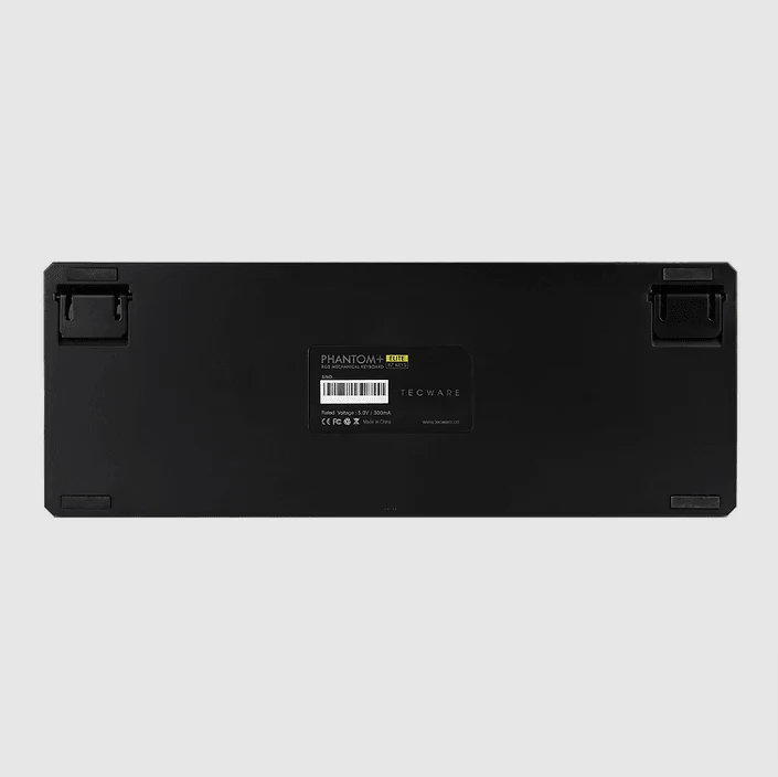 Tecware Phantom+ Elite 87-Keys RGB Wireless/Wired Black Mechanical Keyboard (Pre-Lubed Wraith Brown Tactile Switches)