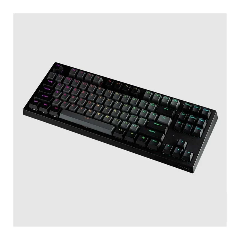 Tecware Phantom+ Elite 87-Keys RGB Wireless/Wired Black Mechanical Keyboard (Pre-Lubed Wraith Pink Linear Switches)