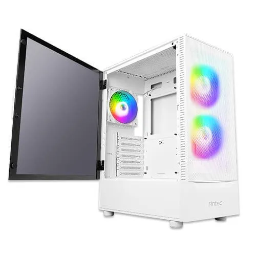 Antec NX410W V2 ATX Mid-Tower Gaming Case (White) + Antec 30X60 Gaming Mouse Pad