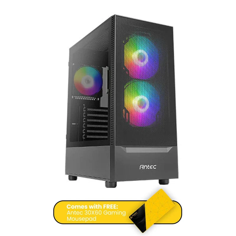 Antec NX410 V2 ATX Mid-Tower Gaming Case (Black) + Antec 30X60 Gaming Mouse Pad