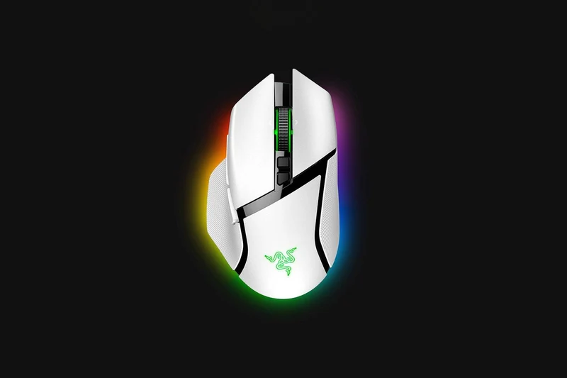 Razer Basilisk V3 Pro Customizable Wireless Ergonomic Gaming Mouse (White Edition)