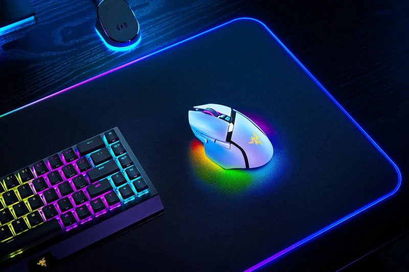 Razer Basilisk V3 Pro Customizable Wireless Ergonomic Gaming Mouse (White Edition)