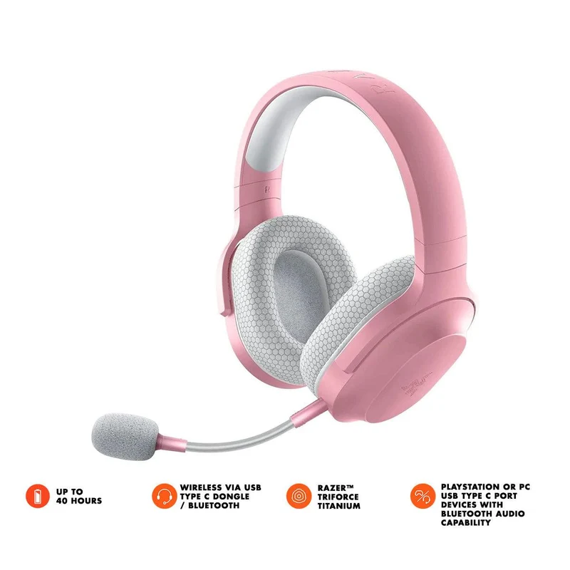 Razer Barracuda Wireless Multi-Platform Gaming And Mobile Headset (Quartz Edition)