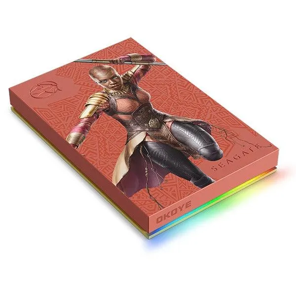 Seagate Firecuda Okoye SE 2TB RGB External Gaming Hard Drive Compatible With PS5/ PC/ Mac/ XBOX S/X (STLX2000403)