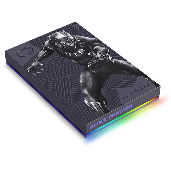 Seagate Firecuda Black Panther SE 2TB RGB External Gaming Hard Drive Compatible With PS5/ PC/ Mac/ XBOX S/X (STLX2000401)
