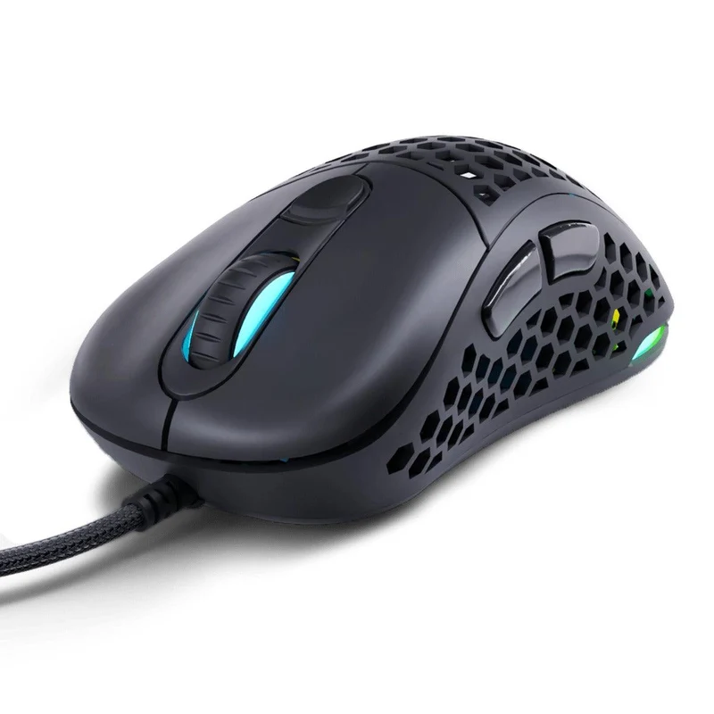 PWNAGE Ultra Custom Ergo Wired RGB Gaming Mouse Honeycomb Sides (Black) (WH-UC-MC2)