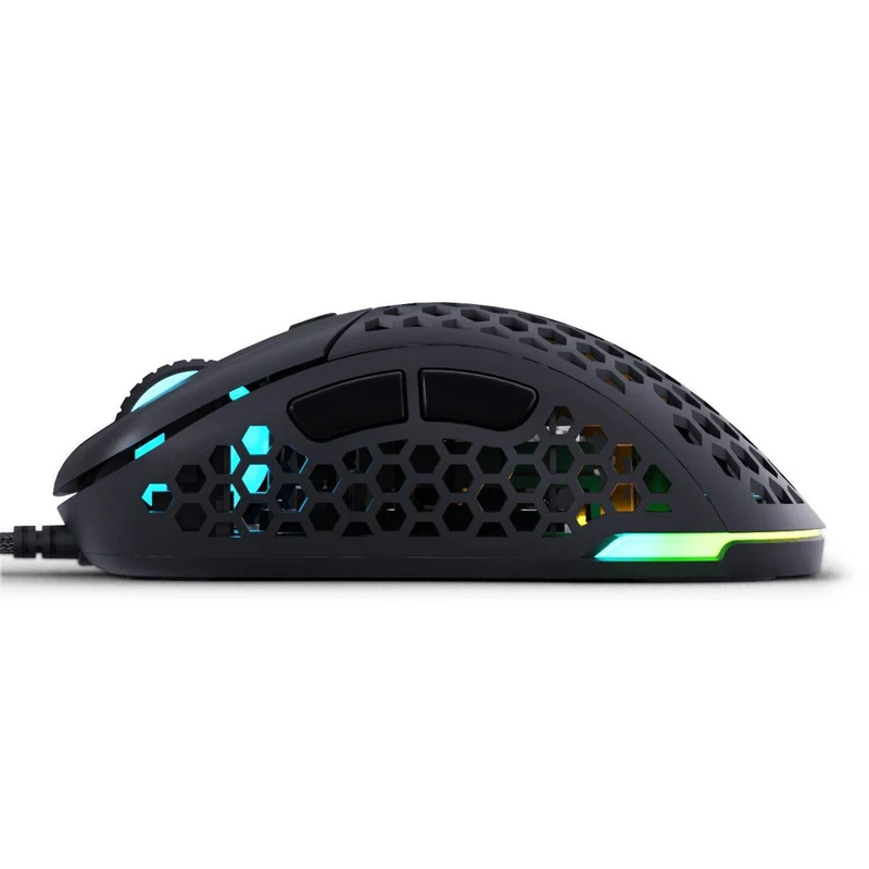 PWNAGE Ultra Custom Ergo Wired RGB Gaming Mouse Honeycomb Sides (Black) (WH-UC-MC2)
