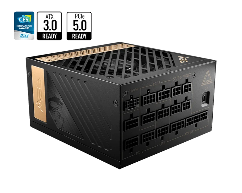 MSI MEG AI1300P PCIE5 Platinum 1300W Power Supply