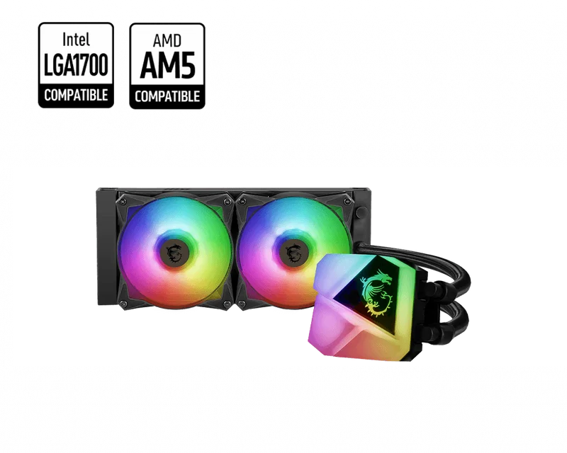 MSI GeForce RTX 3080 Suprim X 10G LHR Graphics Card + MSI MAG Coreliquid C240 RGB Liquid CPU Cooler