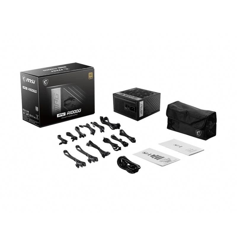 MSI MPG A1000G 1000W Gold Modular Power Supply