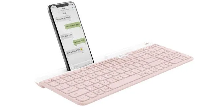 Logitech K580 Slim Multi-Device Wireless Keyboard (Rose)