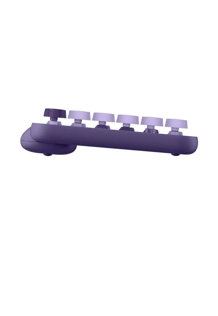 Logitech Pop Keys Wireless Mechanical Keyboard With Customizable Emoji Keys (Cosmos Lavender)