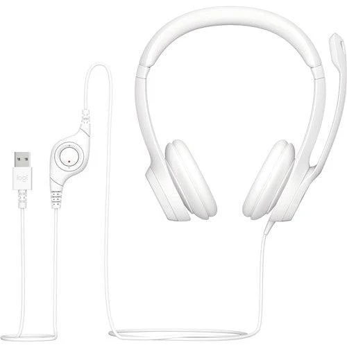 Logitech H390 USB Computer Headset (Off-White)