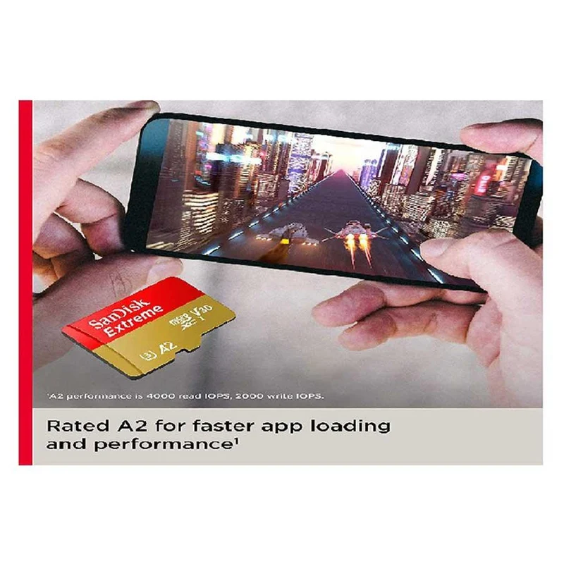 Sandisk Extreme 256GB 190MB/S UHS-1 MICROSDXC Card For Mobile Gaming (SDSQXAV-256G-GN6MN)