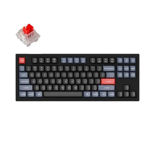 Keychron V3 QMK Custom Mechanical Hot-Swappable RGB Backlight Keyboard - Black (K Pro Red Switch) (V3B1)