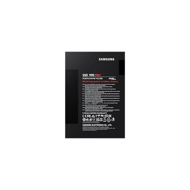 Samsung 990 Pro 1TB PCIE 4.0 NVME M.2 SSD (MZ-V9P1T0BW)