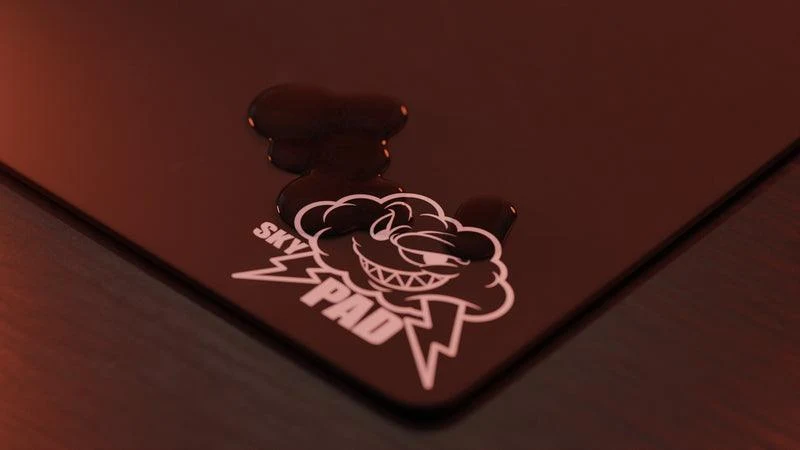 Skypad Glass Mousepad 3.0 XL - Black Cloud