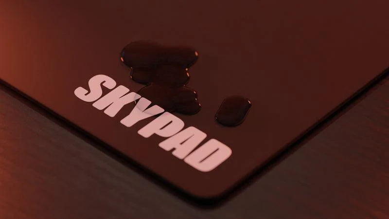 Skypad Glass Mousepad 3.0 XL - Black Text