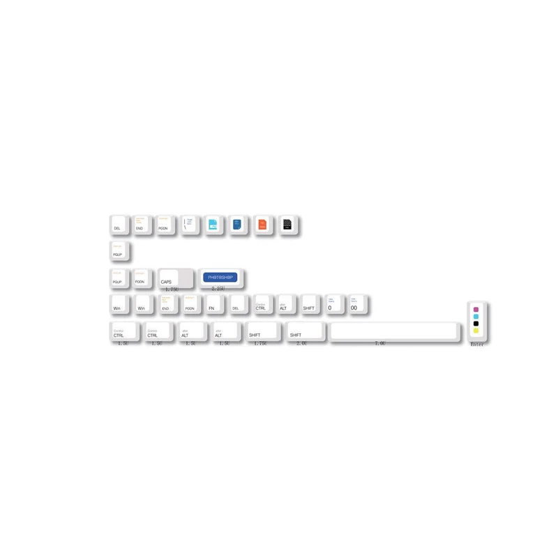 Royal Kludge PBT Keycaps 136 Keys CR-9