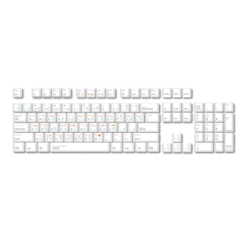 Royal Kludge PBT Keycaps 136 Keys CR-10