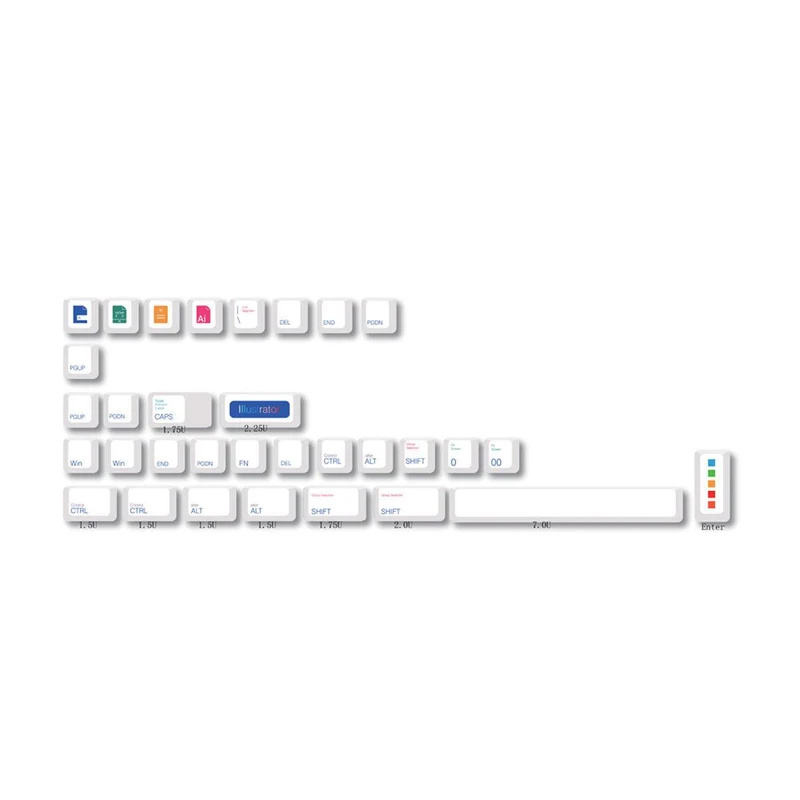 Royal Kludge PBT Keycaps 136 Keys CR-10