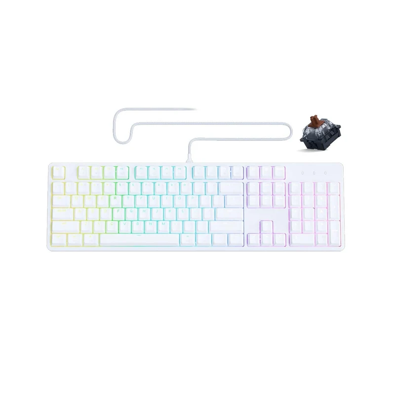 PWNAGE Ultra Custom Optical Mechanical Gaming Keyboard White (Tactile Brown Switches) (UC-MK-WF-OT)
