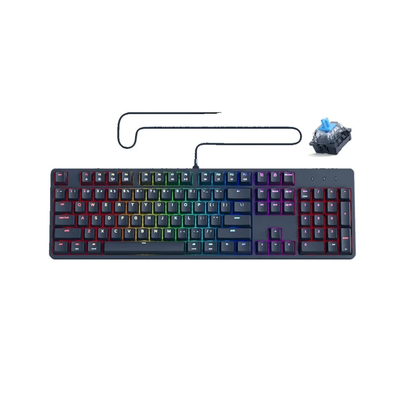 PWNAGE Ultra Custom Optical Mechanical Gaming Keyboard Black (Clicky Blue Switches) (UC-MK-BF-OC)