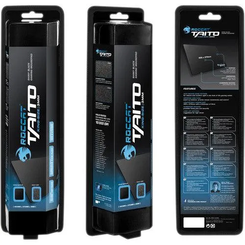 Roccat Taito Shiny Black Gaming Mousepad King Size 5mm