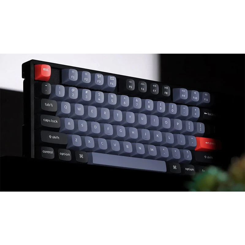 Keychron K8 Pro QMK/Via Wireless Mechanical Hot-Swappable RGB Backlight Aluminum Keyboard - Black (Gateron G Pro Mechanical Red Switch) (K8P-J1Z)
