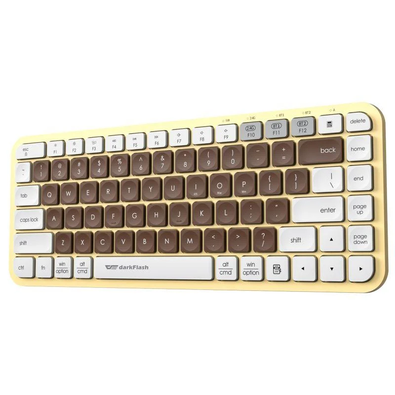Darkflash V200 Wireless Bluetooth Keyboard (Mocha)