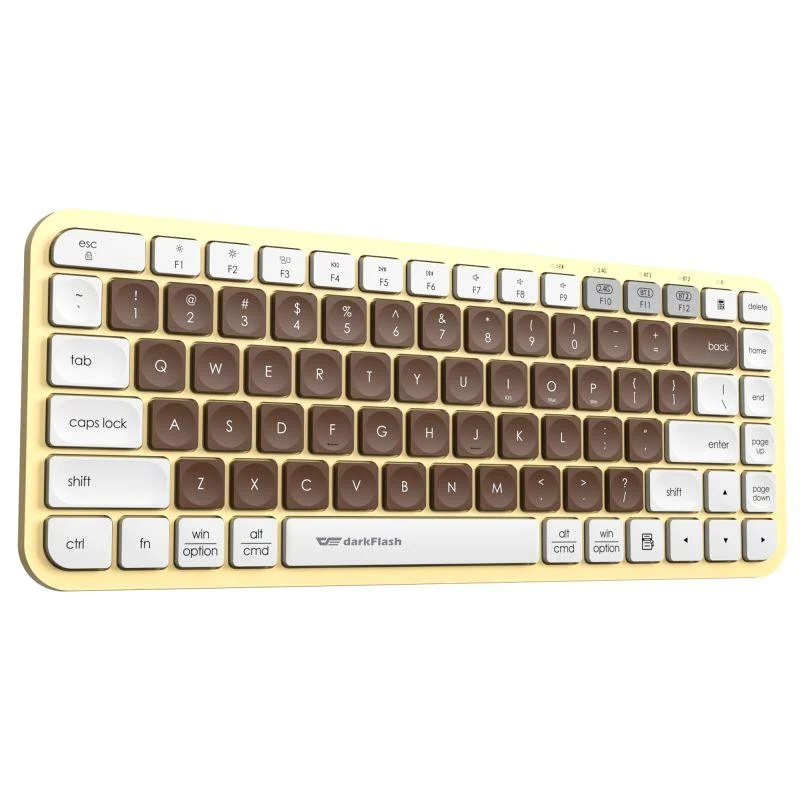 Darkflash V200 Wireless Bluetooth Keyboard (Mocha)