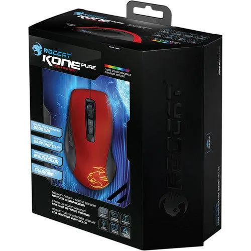 Roccat Kone Pure Core Performance Gaming Mouse Hellfire Red