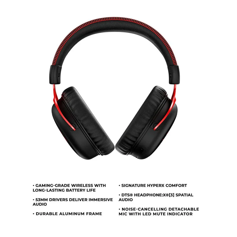 HyperX Cloud II Gaming Headset (Black/Red) (4P5M0AA)