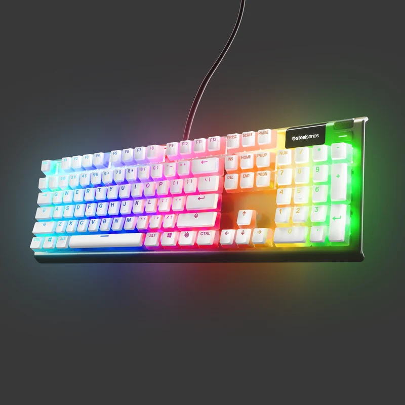 Steelseries Prismcaps Universal Double Shot PBT Keycaps (White) (PN60203)