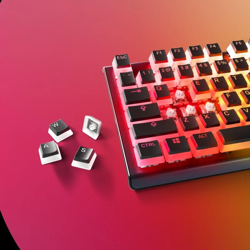 Steelseries Prismcaps Universal Double Shot PBT Keycaps (Black) (PN60200)
