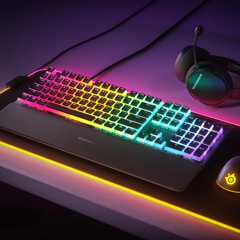Steelseries Prismcaps Universal Double Shot PBT Keycaps (Black) (PN60200)