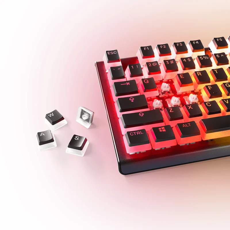 Steelseries Prismcaps Universal Double Shot PBT Keycaps (Black) (PN60200)