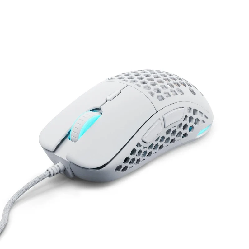 PWNAGE Ultra Custom Symm Wired RGB Gaming Mouse Honeycomb Sides (White) (W-UC-S-H-W)