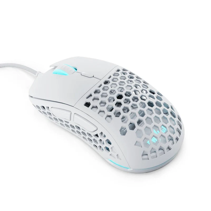 PWNAGE Ultra Custom Symm Wired RGB Gaming Mouse Honeycomb Sides (White) (W-UC-S-H-W)