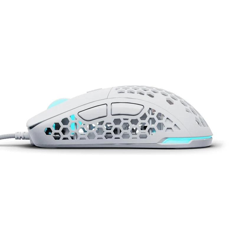 PWNAGE Ultra Custom Symm Wired RGB Gaming Mouse Honeycomb Sides (White) (W-UC-S-H-W)