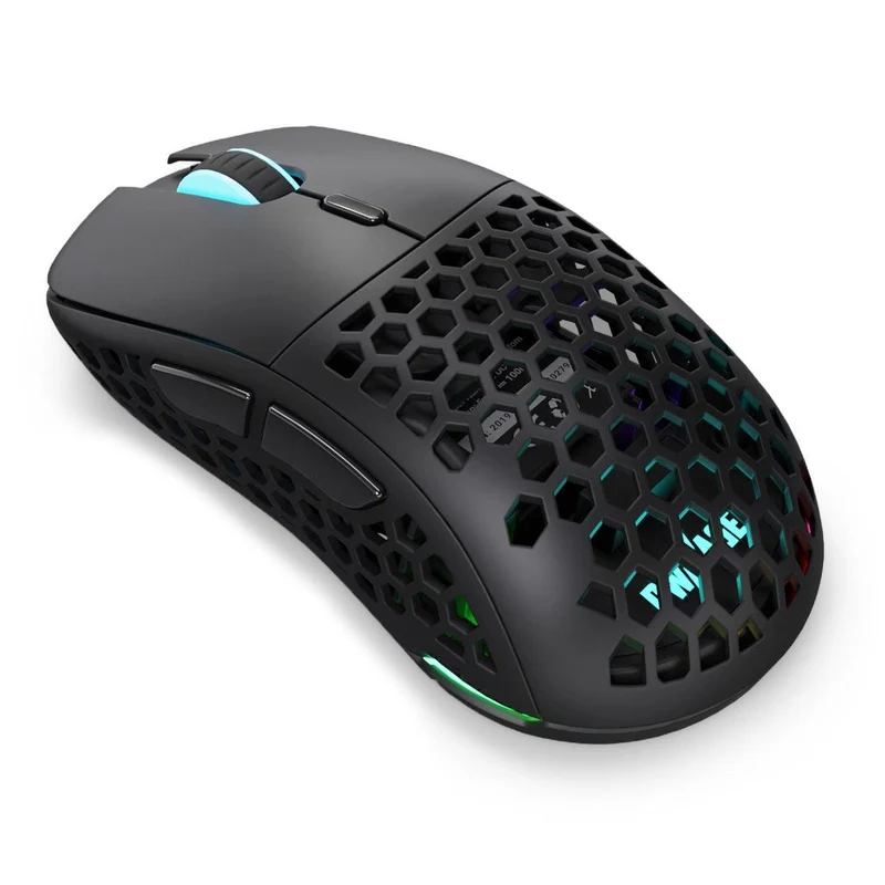 PWNAGE Ultra Custom Symm 1 Gen 2.0 RGB Wireless Gaming Mouse Honeycomb Sides (Black) (UC-S-H-B)