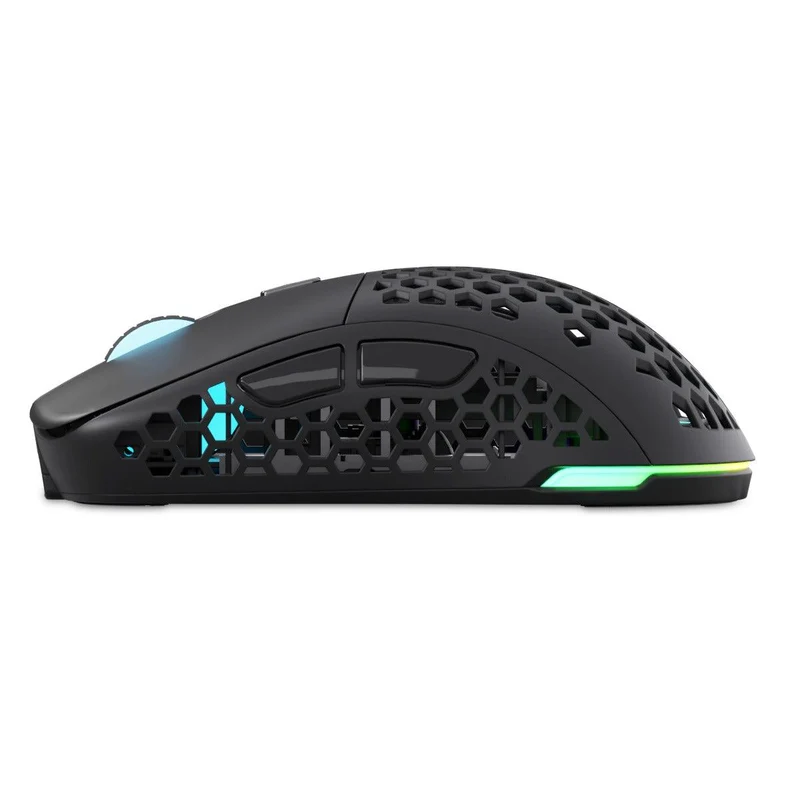 PWNAGE Ultra Custom Symm 1 Gen 2.0 RGB Wireless Gaming Mouse Honeycomb Sides (Black) (UC-S-H-B)