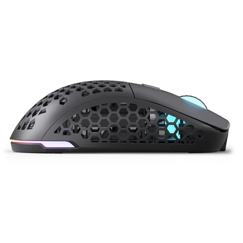 PWNAGE Ultra Custom Symm 1 Gen 2.0 RGB Wireless Gaming Mouse Honeycomb Sides (Black) (UC-S-H-B)