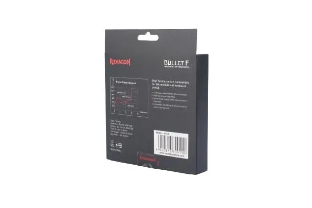 Redragon A113F Mechanical Switches Heavy Tactile Switch For Gamers (Bullet F Tactile)