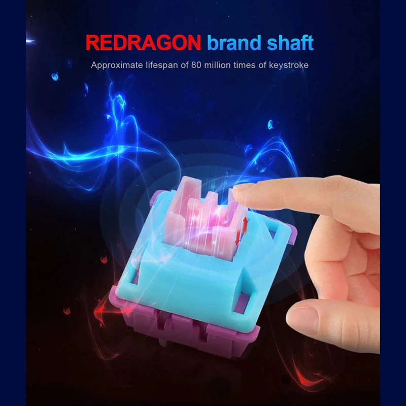 Redragon Bullet R 50GF Clicky Linear Tactile Red Switches (A113R)