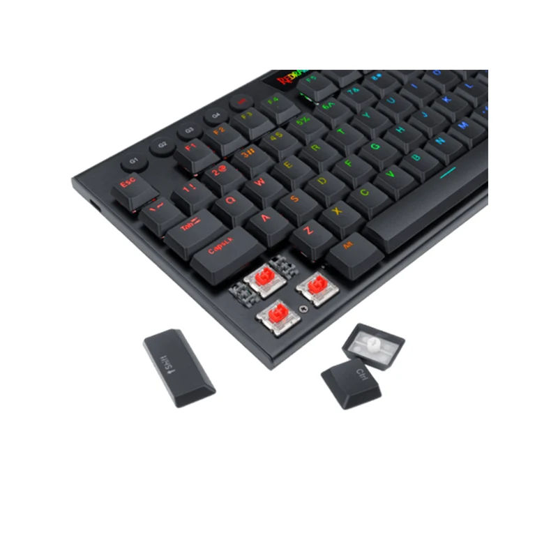 Redragon Horus TKL Wired RGB Mechanical Black Keyboard (Dust-Proof Red Switch) (K622-RGB)