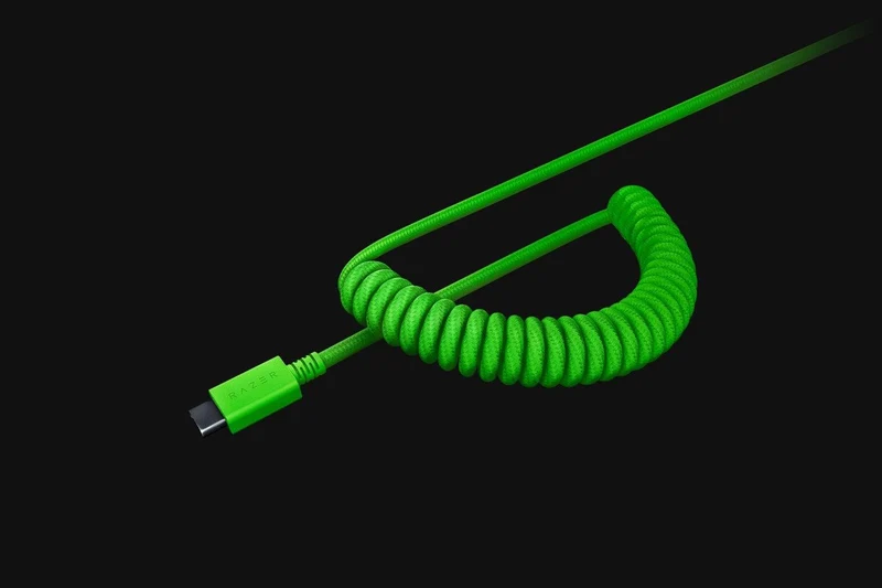 Razer PBT Keycap + Coiled Cable Upgrade Set (Razer Green)