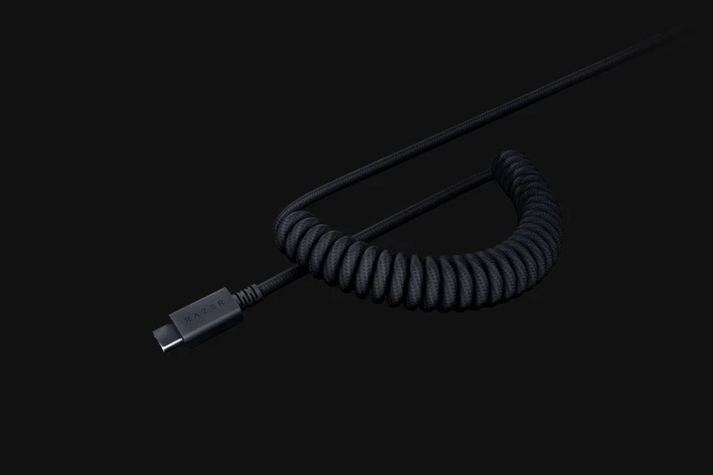 Razer PBT Keycap + Coiled Cable Upgrade Set (Classic Black)